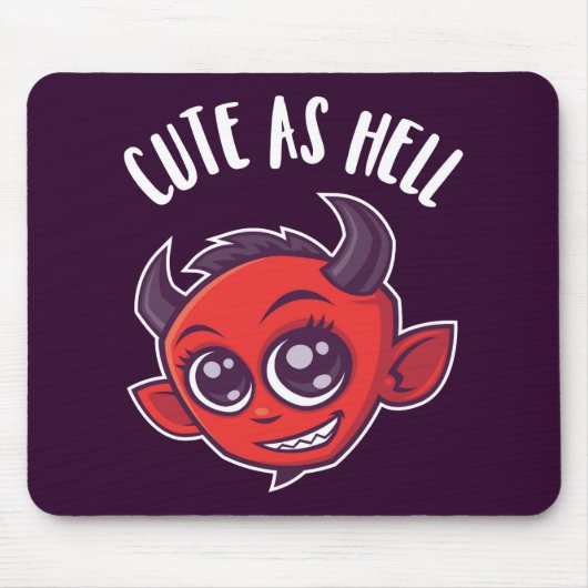 Tapis De Souris Cute as Hell Devil (Devant)