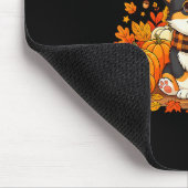 Tapis De Souris Cute Autumn Corgi Dog With Pumpkins And Plaid F Fa (Coin)