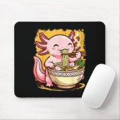 Tapis De Souris Cute Axolotl Eats Ramen Noodles Axolotls Ramen  (Avec souris)