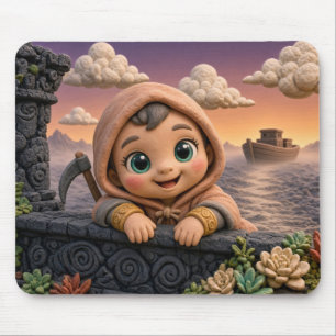 Tapis De Souris Cute Baby Grim Reaper, Mythique