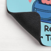 Tapis De Souris Cute Back-to-School Customizable “Brain Ready" (Coin)