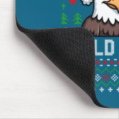 Tapis De Souris Cute Bald Eagles Christmas Ugly Xmas Sweater Patri (Coin)