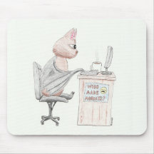 Cute Bat au bureau