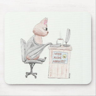 Tapis De Souris Cute Bat au bureau
