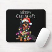Tapis De Souris Cute Bernese Mountain Christmas Lights Xmas Dog Lo (Avec souris)
