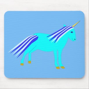 Tapis De Souris Cute Blue Baby Boy Unicorn