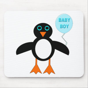 Tapis De Souris Cute Blue Bbay Boy Penguin Mousepad