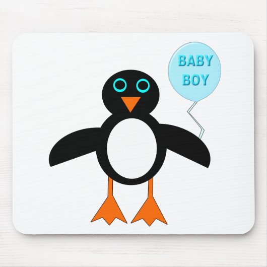 Tapis De Souris Cute Blue Bbay Boy Penguin Mousepad (Devant)