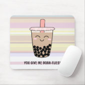 Tapis De Souris Cute Boba Milk Tea Pun (Avec souris)
