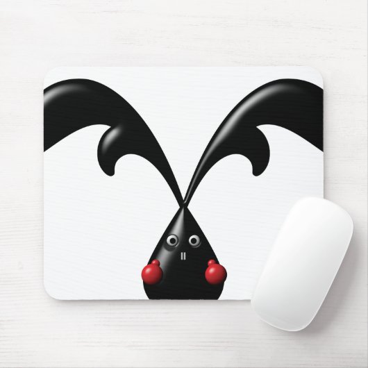 Tapis De Souris Cute Bunny Boxer Lapin (Avec souris)