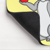 Tapis De Souris Cute bunny rabbit with vegetables (Coin)