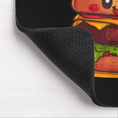 Tapis De Souris Cute Burger With Crown And Kingdom Costume  (Coin)
