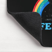 Tapis De Souris Cute But Feral Raccoon With Rainbow Funny Raccoon (Coin)