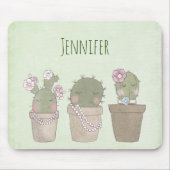 Tapis De Souris Cute Cactus (Devant)