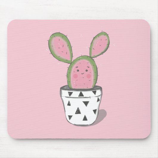 Tapis De Souris Cute Cactus Mousepad (Devant)
