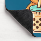 Tapis De Souris Cute Capybara Kawaii Anime Drinking Bubble Tea Lov (Coin)