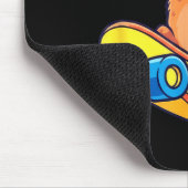 Tapis De Souris Cute Capybara Skateboarding Chill Animal Lover Art (Coin)