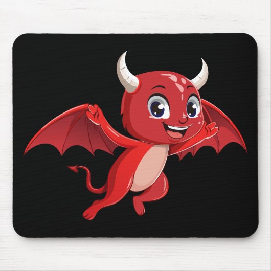 Tapis De Souris Cute cartoon flying devil (Devant)