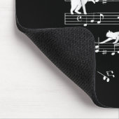 Tapis De Souris Cute Cat Kitty Playing Music Note Clef (Coin)