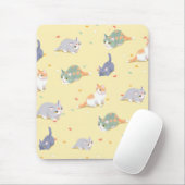 Tapis De Souris Cute Cat Patter  (Avec souris)