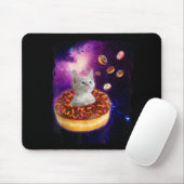 Tapis De Souris Cute Chat À L'Intérieur De Donut Dans L'Espace Ama (Avec souris)