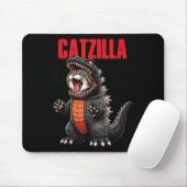 Tapis De Souris Cute Chat Kitty Catzilla Pour Chat Moms Chat Dads (Avec souris)