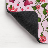 Tapis De Souris Cute Cherry Butterfly Pattern, Glossy Kawaii Fruit (Coin)