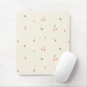 Tapis De Souris Cute Cherry Pattern – Minimal Fruit Aesthetic (Avec souris)