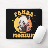 Tapis De Souris Cute Chibi Kawaii Panda Name School Year On Back B (Avec souris)