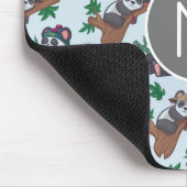 Tapis De Souris Cute Chinese Pandas Pattern Monogram (Coin)