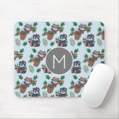 Tapis De Souris Cute Chinese Pandas Pattern Monogram (Avec souris)