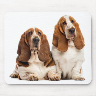 Tapis De Souris Cute chiot Amoureux des chiens Cadeau Basset Hound