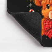 Tapis De Souris Cute Christmas Highland Cow Mooey Xmas Heifer Sant (Coin)