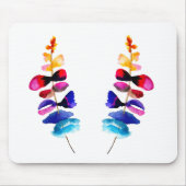 Tapis De Souris Cute colorful leaves watercolor (Devant)