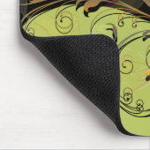 Tapis De Souris Cute Cool Retro Élégant or Floral (Coin)