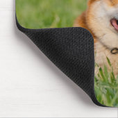Tapis De Souris Cute Corgi Jouer dans l'herbe (Coin)
