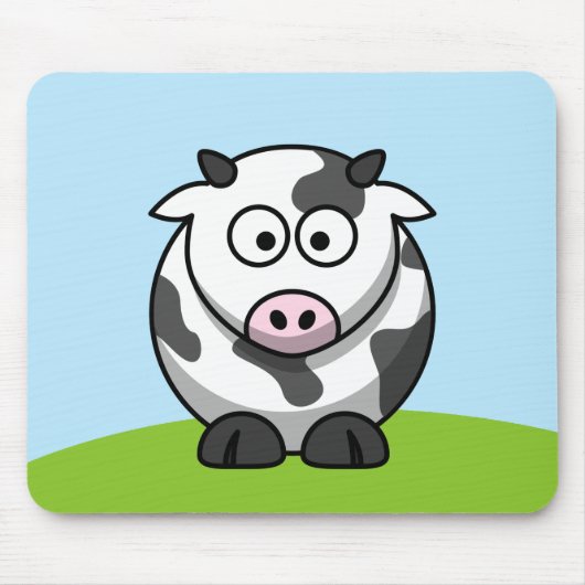Tapis De Souris Cute Cow Cartoon (Devant)