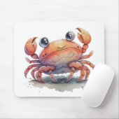 Tapis De Souris Cute crabe Mousepad (Avec souris)