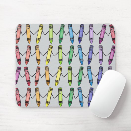 Tapis De Souris Cute Crayon Pals Mousepad (Avec souris)