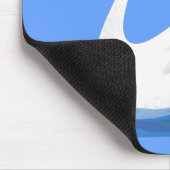 Tapis De Souris Cute cygne blanc avec dessin de la couronne (Coin)