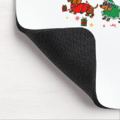 Tapis De Souris Cute Dachshund Christmas Parade Christmas (Coin)