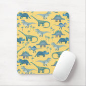 Tapis De Souris Cute Dinosaures Sunshine Jaune (Avec souris)