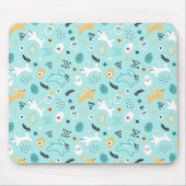 Tapis De Souris Cute Easter Bunny Pattern Kawaii Rabbits Eggs  (Devant)