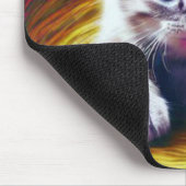 Tapis De Souris Cute effrayé chaton dans le portail (Coin)