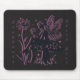 Tapis De Souris Cute Fairy Champagne et Flower Fill Girl