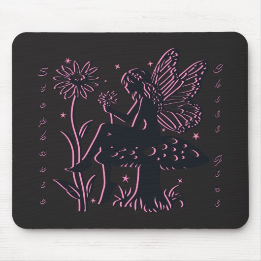 Tapis De Souris Cute Fairy Champagne et Flower Fill Girl (Devant)