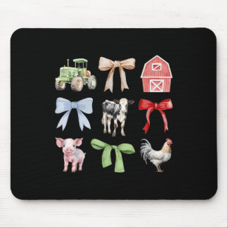 Tapis De Souris Cute Farm Animaux Vache Cochon Poulet Coquette Agr