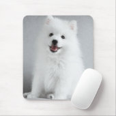 Tapis De Souris Cute Fluffy Japanese Spitz Puppy (Avec souris)