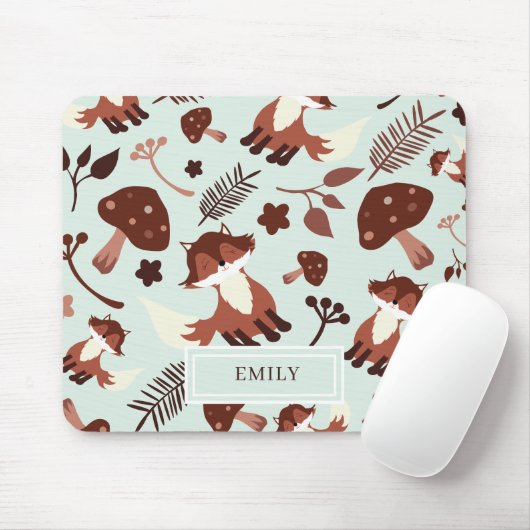 Tapis De Souris Cute Fox Whimsical (Avec souris)