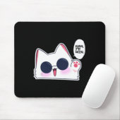 Tapis De Souris Cute Funny Chat Funny Anime meme Nah Je gagnerais  (Avec souris)
